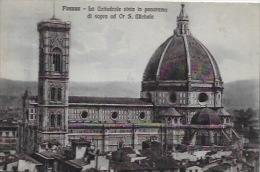 CPA  FLORENCE _  Cattedrale Vista In Panorama Di Sopra Ad S.Michèle - Otros & Sin Clasificación