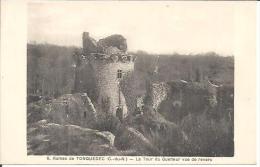 8. RUINES DE TONQUEDEC. LA TOUR DU GUETTEUR VUE DE REVERS. - Tonquédec