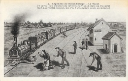Légendes De Saint-Saulge - Illustration - Le Tacot - L'Etang De Ranceau - Lot De 2 Cartes, Non Circulées - Contes, Fables & Légendes