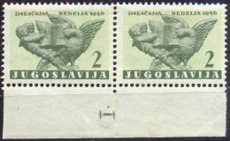 YUGOSLAVIA - JUGOSLAVIA - TBC TAX - RED CROSS - PLATE No. I  - **MNH -1956 - Liefdadigheid