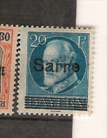 Saar * (C7) - Unused Stamps