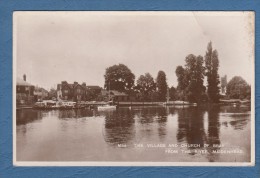 CPSM - BRAY Near MAIDENHEAD - Village And Church - From The River - Autres & Non Classés