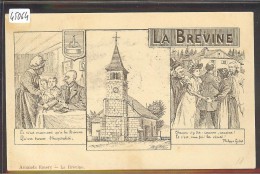 CARTE DESSINEE PAR O. HUGUENIN - LA BREVINE -  TB - La Brévine