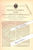 Original Patent - Hermann Lehl In Stralsund I. Mecklenburg , 1882 , Gasfeuerung Für Dampfkessel !!! - Stralsund