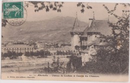 Cpa,1908,albertville,n°21 ,chateau De Conflans Et Caserne Des Chasseurs,rare, Avec Timbre,73,savoie - Albertville