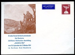 BERLIN PU19 D2/001 Privat-Umschlag POSTKUTSCHE BAD NAUHEIM ** 1961  NGK 12,00 € - Privé Briefomslagen - Ongebruikt