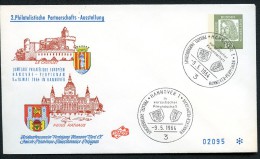 BERLIN PU29 D2/005 Privat-Umschlag BAUWERKE HANNOVER PERPIGNAN Sost. 1964  NGK 9,00 € - Private Covers - Used