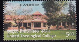 India MNH 2011 United Theological College Education Theology Christianity  Studies, Counselling, Etc., Tree, - Unused Stamps