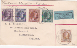 Luxembourg 1928 Flight Cover Bruxelles-London - Lettres & Documents