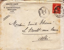 1910 - Lettre à Entête Commerciale Du Grand Café Chambenoit à Montluçon (Allier) - FRANCO DE PORT - Sport En Toerisme