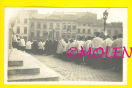 BRUXELLES SAINTE GUDULE PROCESSION DE PRÊTRES CARTE PHOTO FOTOKAART FAMAËY BEGRAFENIS KONING FUNERAILLES ROI ALBERT I76 - Feste, Eventi