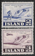 Iceland 1951 MNH/**/postfris/postfrisch Michelnr. 273-274 - Unused Stamps