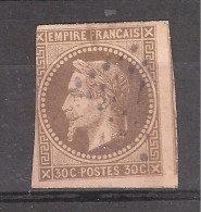 Colonies Générales, Type NAPOLEON LAURE N° 9, 30 C GRIS BRUN, Obl Losange De Points - Napoléon III.