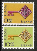 Iceland 1968 MNH/**/postfris/postfrisch Michelnr. 417-418 Europa Cept - Unused Stamps