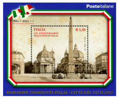 2011 - Vaticano Congiunta 150° Unità - Italia     ---- - Nuovi