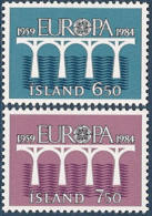 Iceland 1984 MNH/**/postfris/postfrisch Michelnr. 614-615 Europa Cept - Ungebraucht