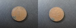 1950 F - 1 PFENNIG - ALLEMAGNE - GERMANY - 1 Pfennig