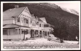 TASMANIA  - Ash Bester Real Photo Postcard  "Mountain Lodge Under Snow, Mt Wellington" - Wilderness