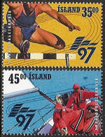 Iceland 1997 MNH/**/postfris/postfrisch Michelnr. 870-871 Sport - Ungebraucht