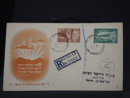 ISRAEL -  ENVELOPPE DE 1950 EN RECOMMANDE  A VOIR A ETUDIER  LOT P2865 - FDC