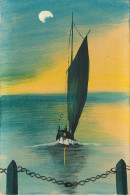 Bateaux - Voiliers - Peintures - Carte Peinte - état - Sailing Vessels