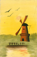 Bâtiments & Architecture - Moulins à Vent - Peintures - Carte Peinte - Moulin - état - Windmills
