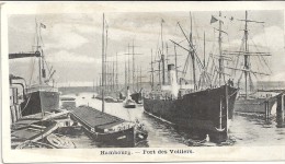 HAMBOURG - ALLEMAGNE - CPA Petit Format 14x7 - Le Port Des Voiliers - VAN - - Harburg