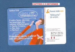 VARIÉTÉS 07 / 02  COOL TRANQUILLE - 5 F1230   GEM2  DN - 9 CARACTERES X 2 LIGNES UTILISÉE - Variétés