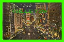 NEW YORK CITY, NY - TIMES SQUARE AT NIGHT - TICHNOR BROS INC - - Time Square