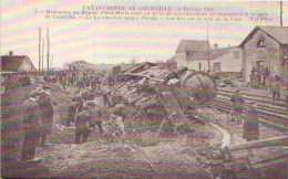 Reproduction - Catastrophe De COURVILLE - 14 Février 1911 - Rencontre Du Rapide Paris-Brest Avec Un Train De Marchandise - Courville