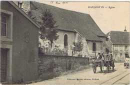 (90) DANJOUTIN Église. Charrette Attelage Cheval Brouette Animée. Datée Du 19/05/06. Ed. Baulot Éditeur, Belfort. - Danjoutin