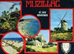 56  MUZILLAC Et Environs Pen Mur Plage De Cromenach Moulin De Sereac Plage De Kervoyal Eglise De Muzillat - Muzillac