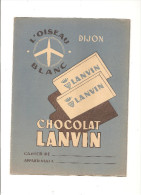 Protège Cahier Chocolat Lanvin DIJON L'oiseau Blanc - Book Covers