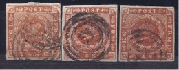 Denmark1854: Michel4 (3)used Cat.Value36Euros+ - Used Stamps