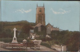 Combe Martin Church & War MemoriaL Ilfracombe Devon Old Postcard USED 1925 - Altri & Non Classificati