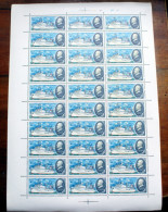 RUSSIA USSR 1980- (Research Ships And Portraits.) FULL SHEET OF 30 MNH** - Maritime