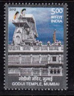 India MNH 2012,  Godiji Jain Temple,  Jainism - Unused Stamps