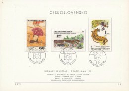 Czechoslovakia / First Day Sheet (1971/18) Bratislava (1): Biennial Of Illustrations Bratislava (BIB) 1971 - Cuentos, Fabulas Y Leyendas