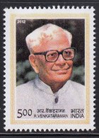 India MNH 2012, R Venkataraman, Politician, Former President, Lawyer, - Unused Stamps