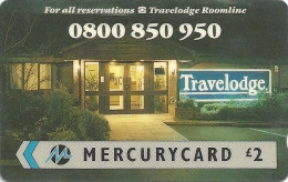 UK (Paytelco) - Travelodge (Tel. 0800 850 950), 6PTHA, 39.396ex, Used - [ 4] Mercury Communications & Paytelco