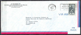 Lettre  De VANCOUVER  Le 21 MAR 1969      Timbre  SEUL Sur LETTRE  Pour PARIS Par Avion - Covers & Documents