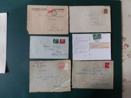 KARTONNENDOOS 5/LOT69          6 LETTRES  HONGRIE - Poststempel (Marcophilie)