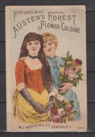 Austen's Forest - Flower Cologne - Deler In " Gent's Furnishing Goods " - Philadelphia - Profumeria Antica (fino Al 1960)