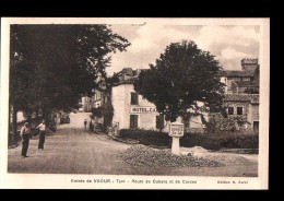 81 VAOUR Entrée Du Village, Route De Cahors Et De Cordes, Hotel, Ed Aurel, 193? - Vaour