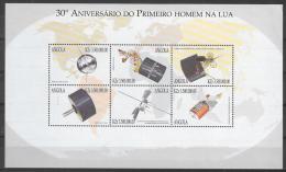 1999 - Angola MNH Series 834-839 FVF Space - Etats-Unis