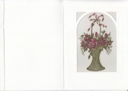 FLOWERS BASKET, LUXURY TELEGRAMME, A5 FORMAT, HUNGARY - Telegraphenmarken