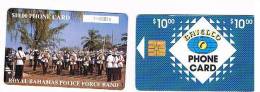 BAHAMAS   - BATELCO CHIP  -  1994 POLICE FORCE BAND -  CODICE BIANCO  (WHITE CODE)    -  USATA° (USED)  -  RIF. 1002 - Police