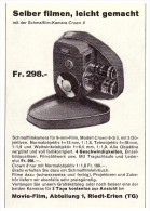 Original Werbung - 1959 - Schmalfilm-Kamera Crown 8 , Movie-Film Riedt-Erlen , TG  !!! - Andere & Zonder Classificatie