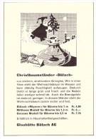 Original Werbung / Reklame - 1959 - Christbaumständer ,  Bülach AG , Glashütte !!! - Bülach