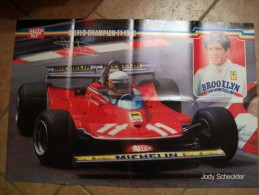 POSTER - AUTOSPRINT   FERRARI T4 J,SCHECKTER - Automovilismo - F1